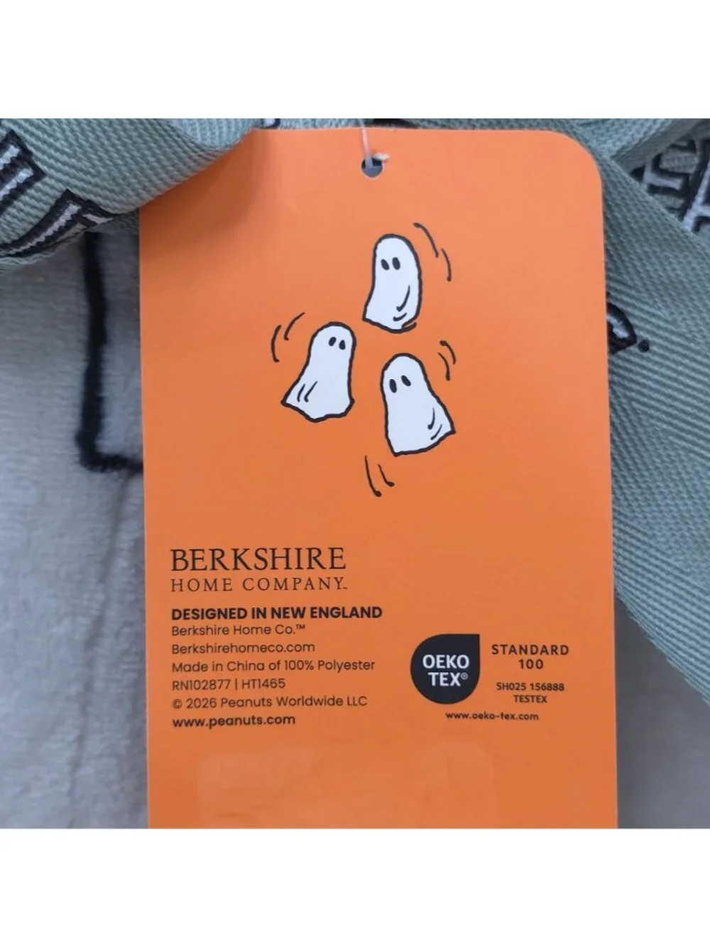 Peanuts Snoopy & Woodstock Halloween Velvetloft King Blanket Berkshire 108
